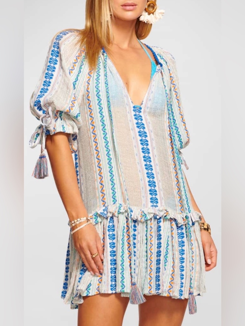Ramy Brook Aspyn Striped Beach Mini Dress
Size XS | New With Tags | Retail $295